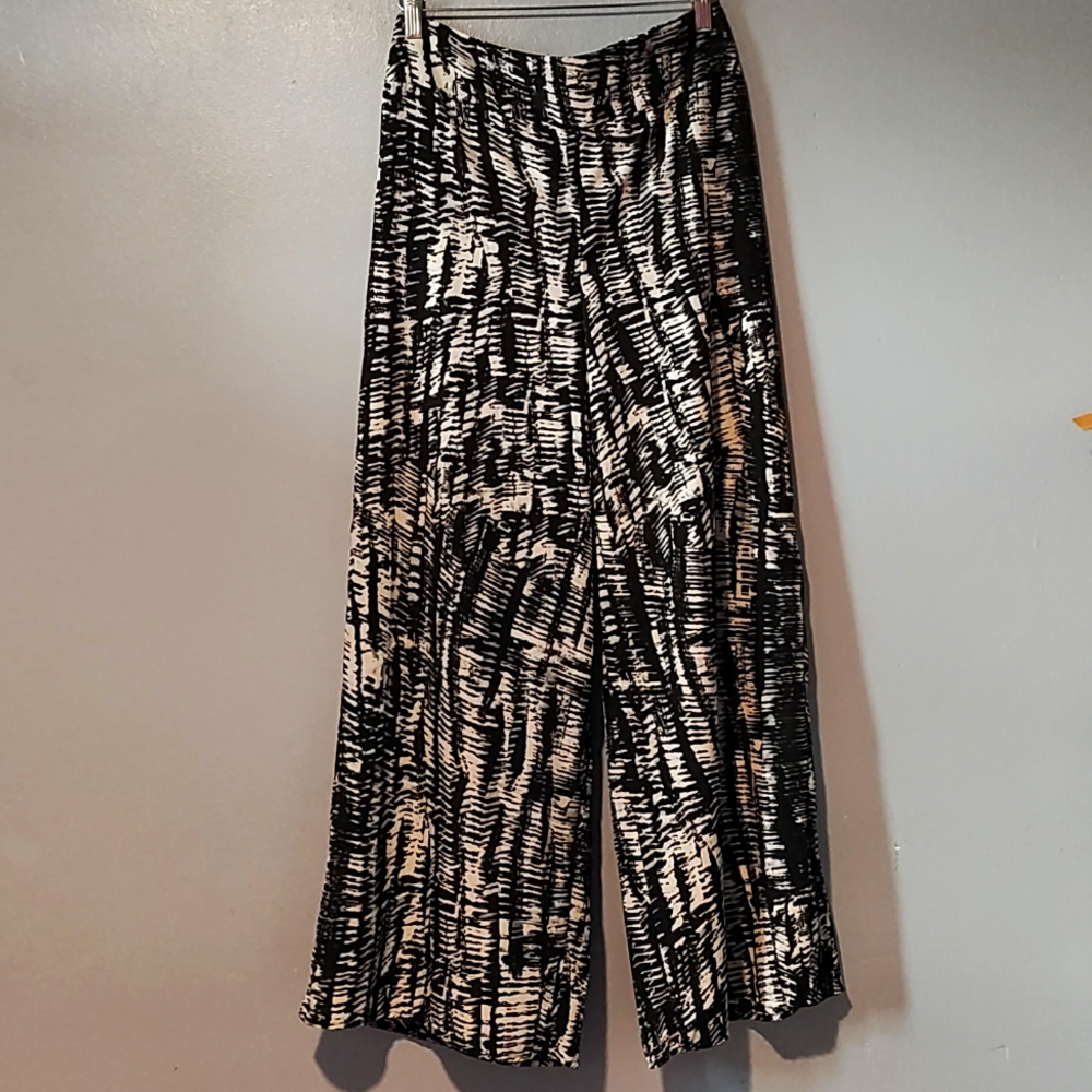 Mossimo Stylish Black and White Women's Wide Leg Palazzo Pants